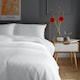 image 5 of St Quentin 100% Cotton Double Gauze Duvet Cover Set - Soft & Breathable Bedding - 180 Thread Count Blue | Denim | Single