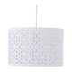image 2 of White Laser Cut 30cm Pendant Lightshade White