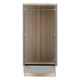 image 10 of Nevada 2 Door 1 Drawer Mirrored Wardrobe Grey | 3D Effect Grey