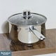 image 6 of Buckingham Stainless Steel Deep Saucepan with Glass Lid  20 cm , 3.8 Litre | Silver
