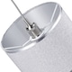 image 5 of Modern and Designer Mini Diamond Silver Glitter Fabric Lamp Shade 25cm Wide | Silver | Silver | 1