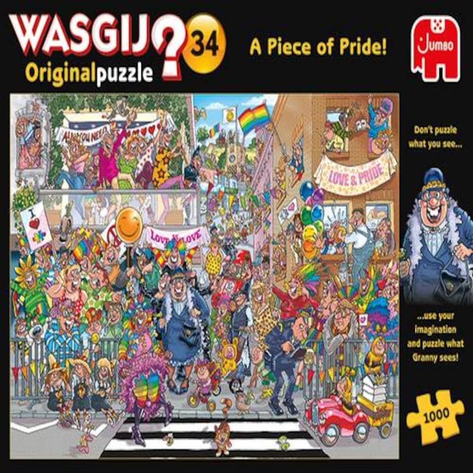 image 1 of Wasgij Original 34 'A Piece of Pride' 1000 Piece Jigsaw Puzzle