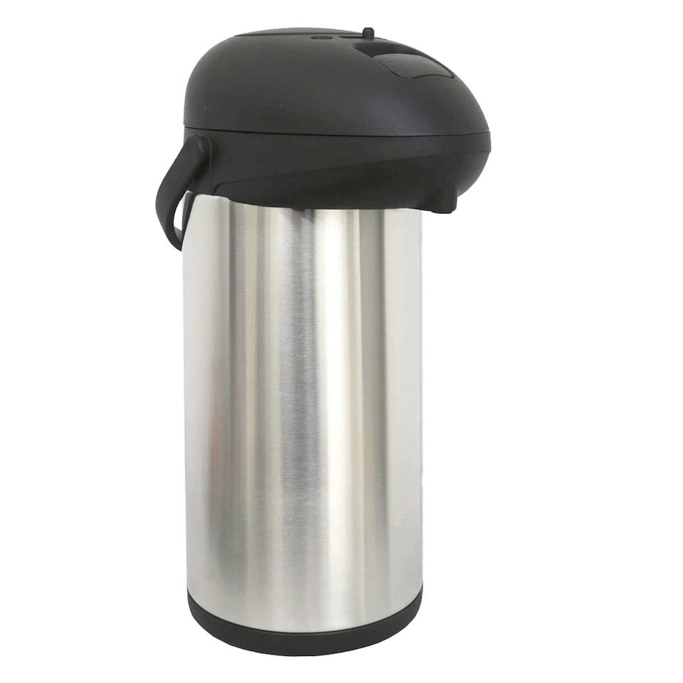 image 1 of Oypla 5L Stainless Steel Airpot Insulated Vacuum Thermal Flask Jug