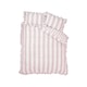 image 5 of Catherine Lansfield Seersucker Frill Stripe Duvet Cover Set | Pink | King
