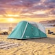 image 9 of Outsunny 3000mm Waterproof Camping Tent with 2 Rooms for 3 Man, Green