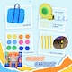 image 4 of Outsunny Bouncy Castle with Slide Basket Trampoline Monster Design 2.5x1.8x1.75m