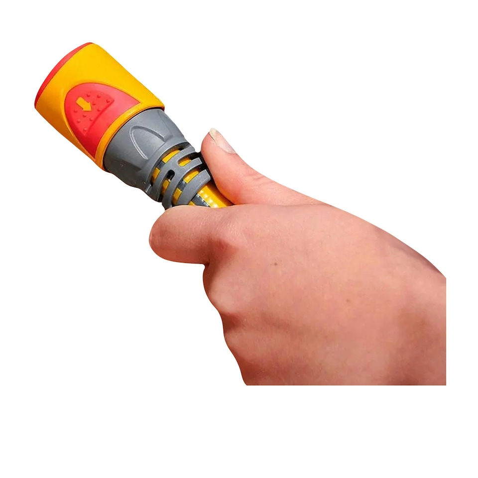 image 1 of Hozelock Aquastop Hose Connector - Yellow/Grey/Red - One Size