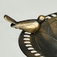 image 8 of Outsunny 72cm Tall Bird Bath with Bird Decoration for Garden, Bronze Tone