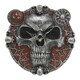 image 1 of Spiral Direct Hands Of Death Resin Wall Clock - Red/Grey - One Size