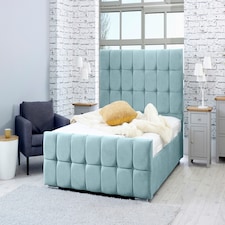 Capri Plush Superking Bed Frame - Duck Egg