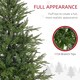 image 5 of HOMCOM 5 Foot Artificial Christmas Tree with Realistic Hinged Branches, Green