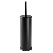 Harbour Housewares Round Toilet Brush - Matt Black | Black | Matte Black