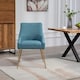 image 2 of Set of 2 Lograto Fabric Dining Chairs - Teal