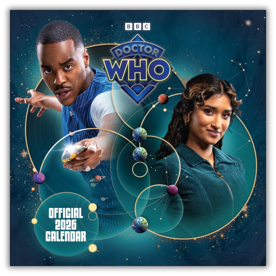DOCTOR WHO THE 15TH DOCTOR 2026 SQUARE CALENDAR