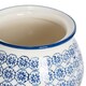 image 4 of Nicola Spring Hand-Printed Sugar Bowl - 10cm - Navy Blue
