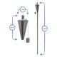 image 4 of Harbour Housewares Metal Garden Torches - Cone - Black - Pack of 12