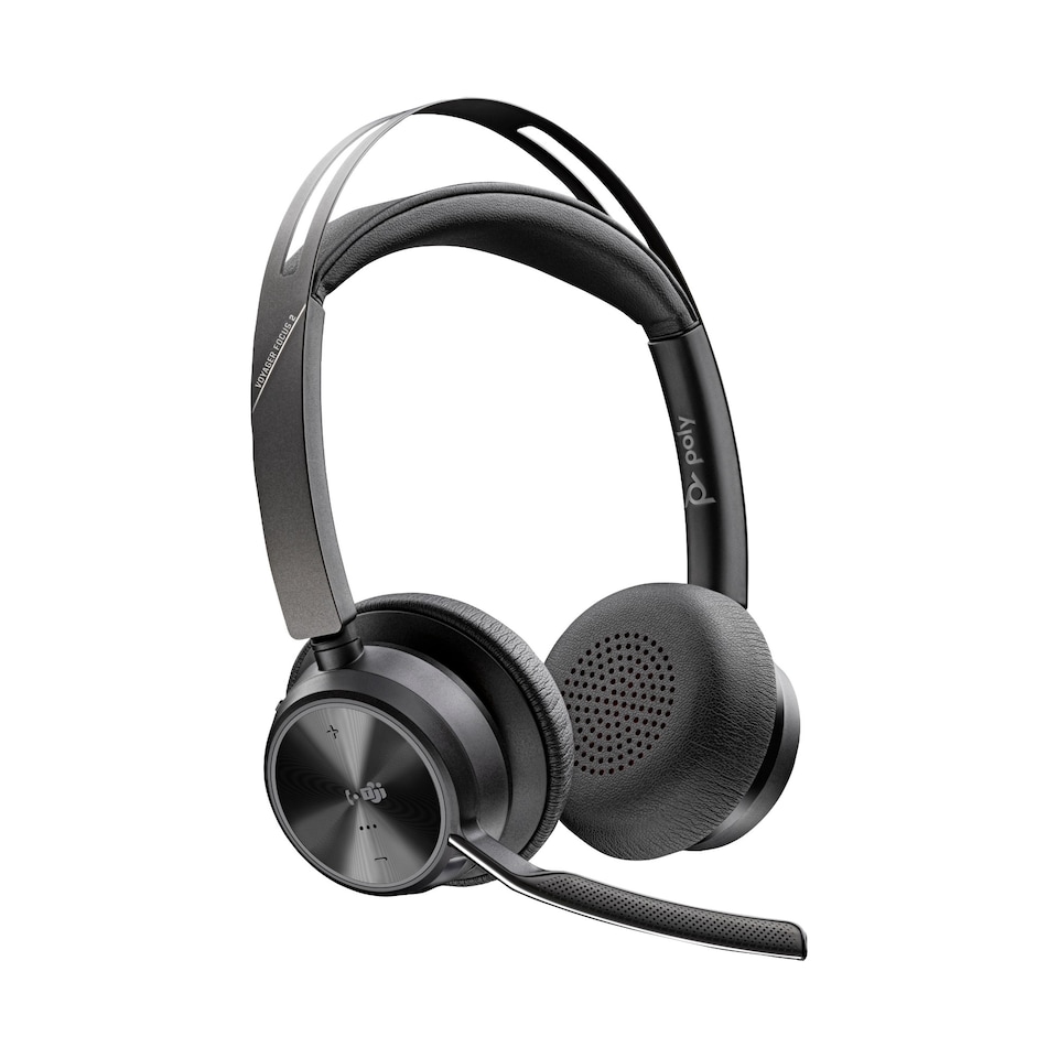 image 1 of Poly Voyager Focus 2 Stereo Microsoft Teams Certified USB-C USB-A Wireless Heads