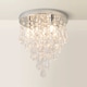 image 4 of ValueLights Lara Chrome Chandelier Acrylic Droplet Ceiling Light