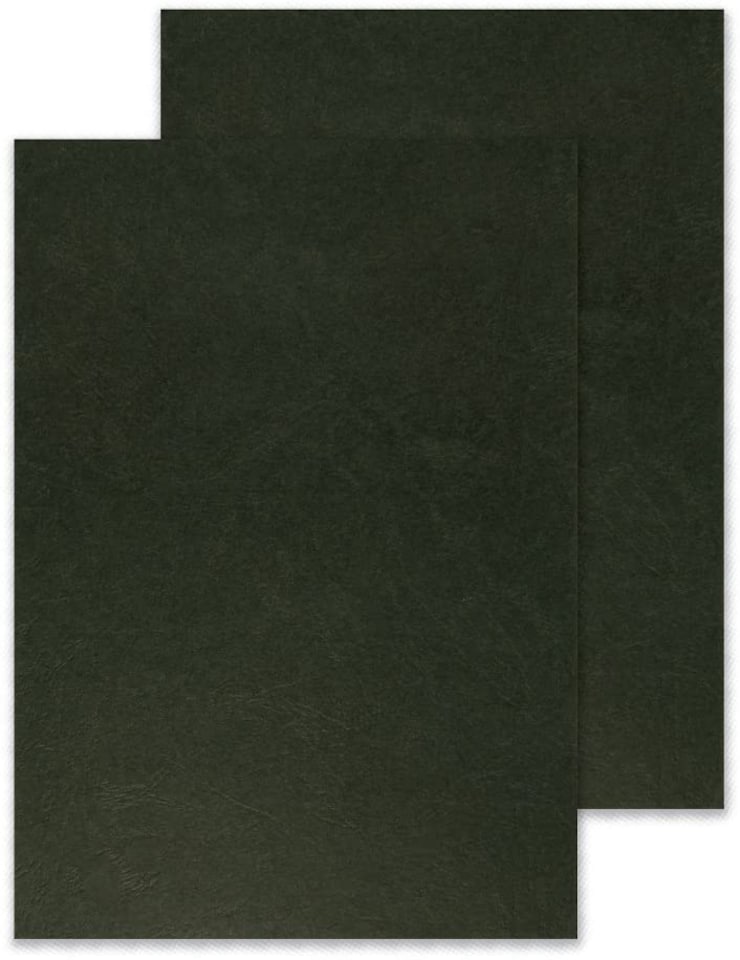 image 1 of Pack of 100 A4 Black Leathergrain Comb Binder Covers