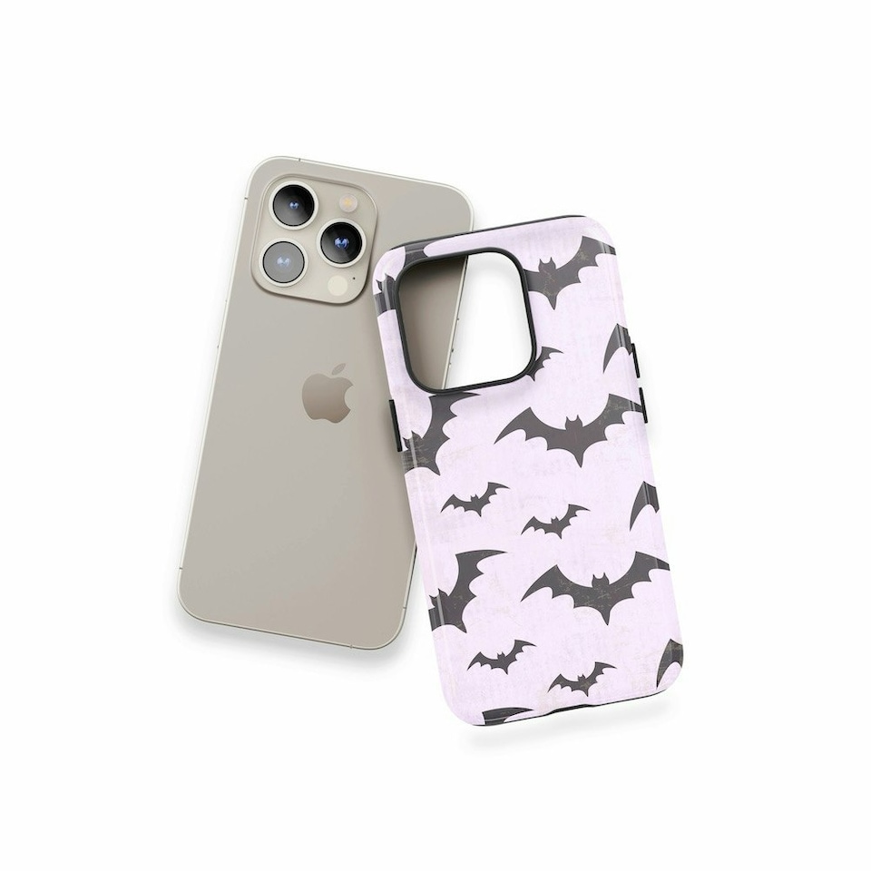 image 1 of Watercolour Bats Phone Case | Purple | Galaxy S22 Ultra
Slim | Galaxy S22 Ultra
Slim