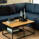 image 5 of Gila Coffee Table with Open Shelf in Oak
