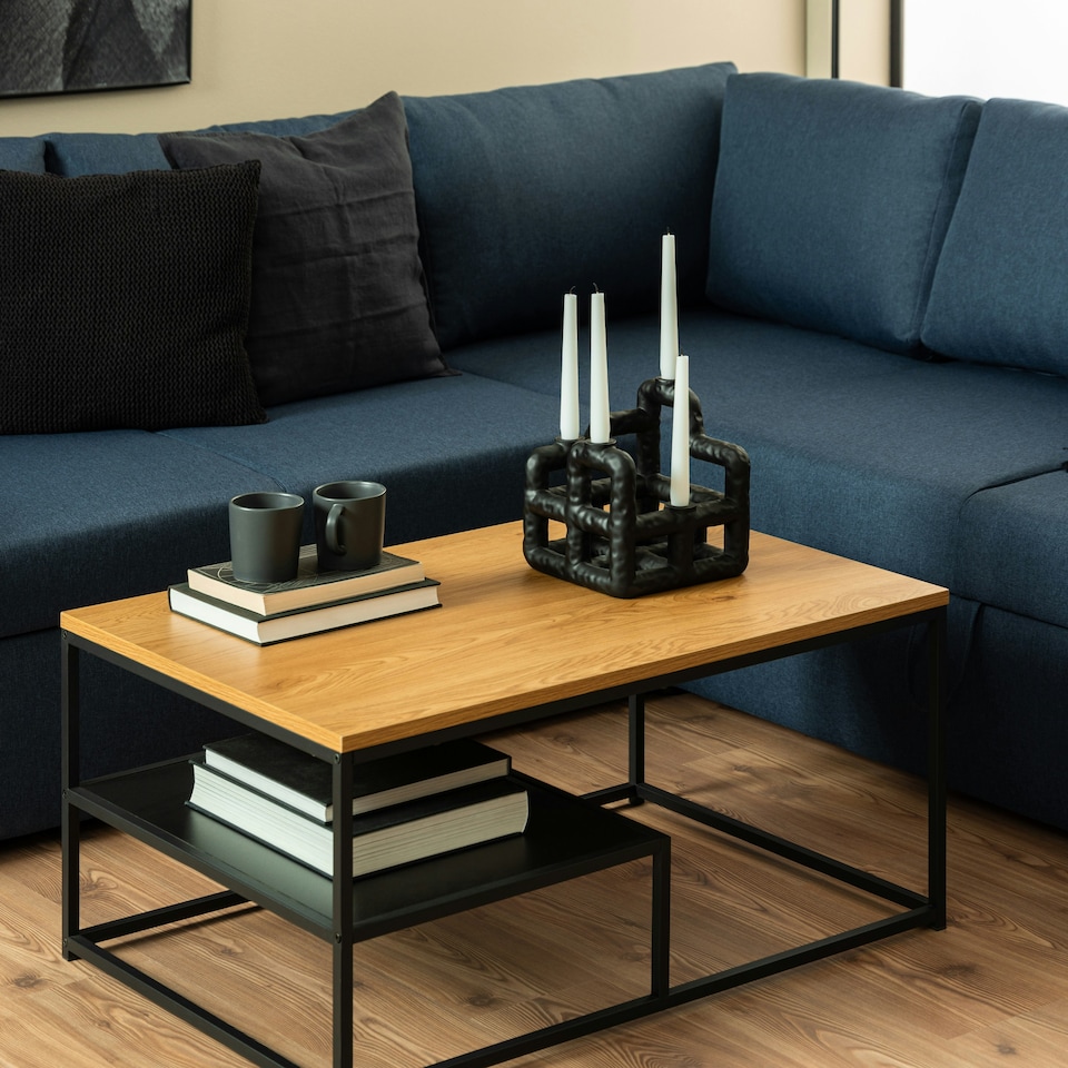 image 1 of Gila Coffee Table with Open Shelf in Oak