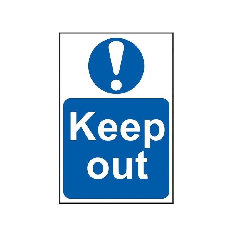 Scan Sign: Keep Out - Multi Colour - 400 x 600mm