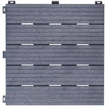 Cosmo Garden Patio Cosmopolitan Decking Tiles - Light Grey | Grey | Light Grey | Pack of 40