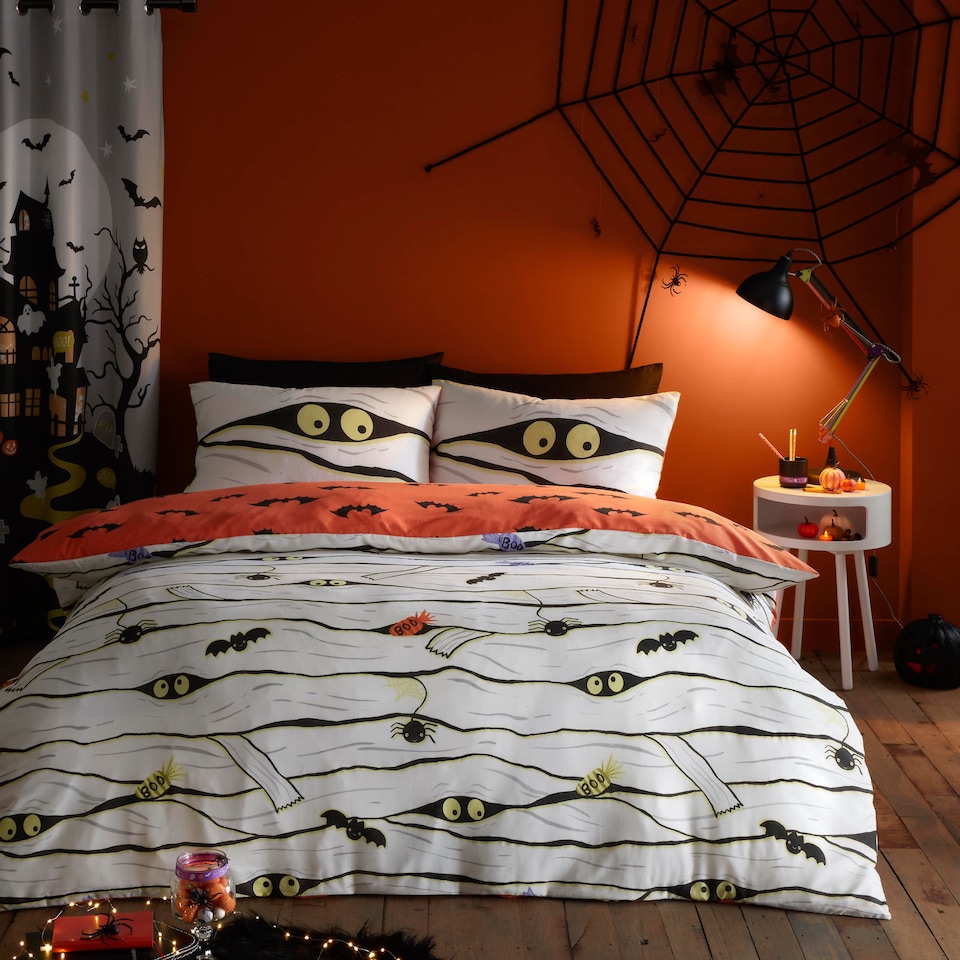 image 1 of Bedlam Mummy Duvet Cover Set White