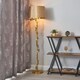 image 2 of BHS Brookby Floor Lamp, Satin Brass