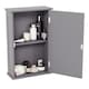 image 9 of Bath Vida Priano 1 Door Wall Mounted Bathroom Cabinet, Grey