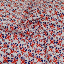 Red 100% Craft Cotton Fabric for Bag Making, Dressmaking, Quilting, 148cm / 58" Wide - per metre