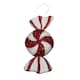 image 6 of 28cm Red and White Glitter Candy Stripe Sweet Hanging Christmas Decoration