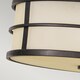 image 2 of Fusion 3 Light Flush Mount Ceiling Light Bronze, E27