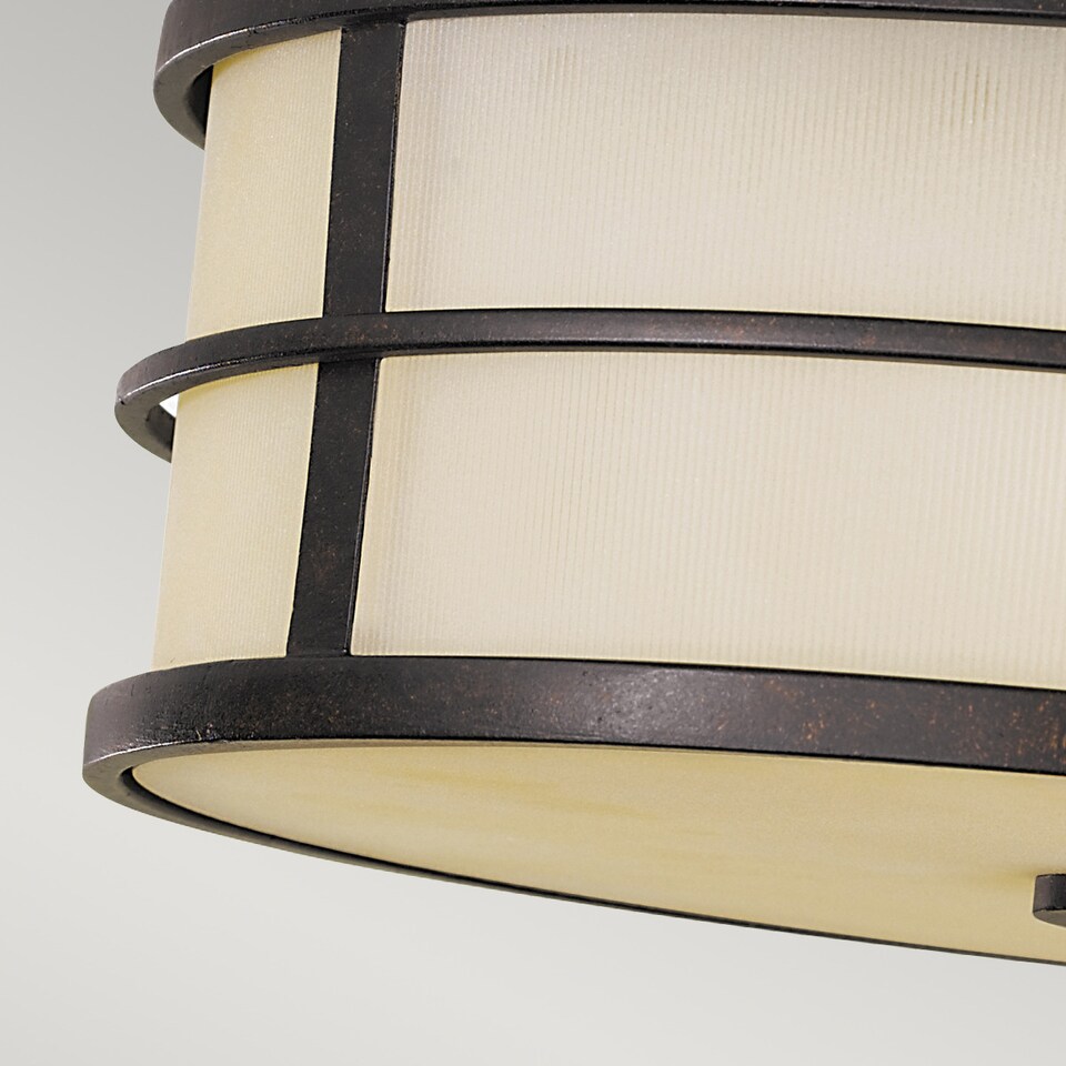 image 1 of Fusion 3 Light Flush Mount Ceiling Light Bronze, E27