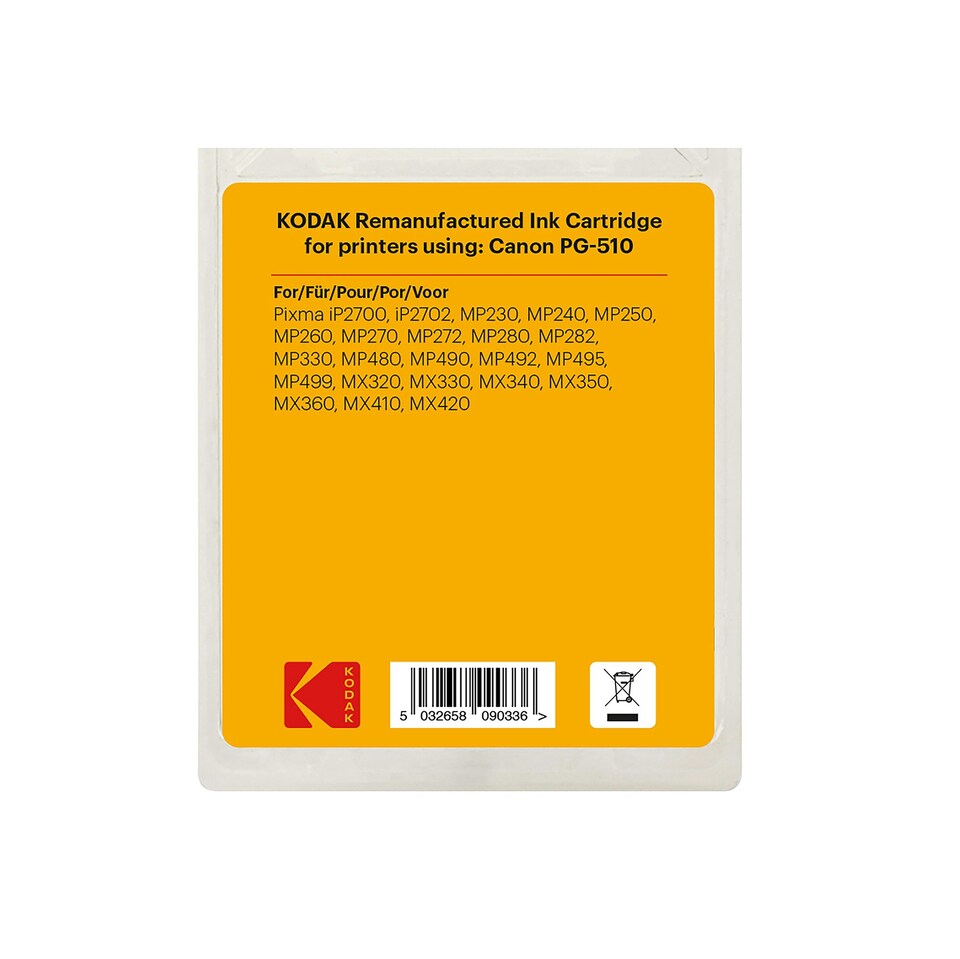 image 1 of Kodak Remanufactured Canon PG-510 Black Ink Cartridge | Black | 1