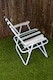 image 3 of 2 Pack of Folding Camping / Picnic Chair in Green and White Garden Patio | Green | Green