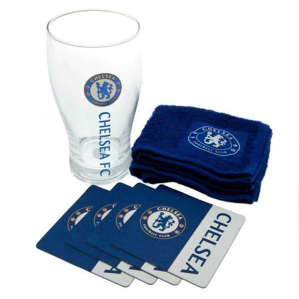 image 1 of Chelsea FC Wordmark Bar Set - White/Blue/Red - One Size