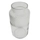image 4 of Glass Vase Clear Glass Diamond Vase 29cm Botanik | White | 29