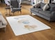 image 2 of Beige Watercolor Illustration & Elements Designer Rug | Multi