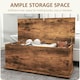 image 8 of HOMCOM Storage Chest With Lid, 113L Storage Box, Rustic Brown Grey