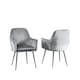 image 1 of Carrara Velvet Dining Chairs - Set of 2