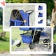 image 9 of PawHut Pet Stroller Carrier Foldable Deluxe Jogger Walk Travel Dog Cat Blue