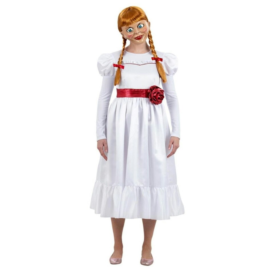 image 1 of The Conjuring Womens/Ladies Annabelle Costume Dress - White/Red - S S