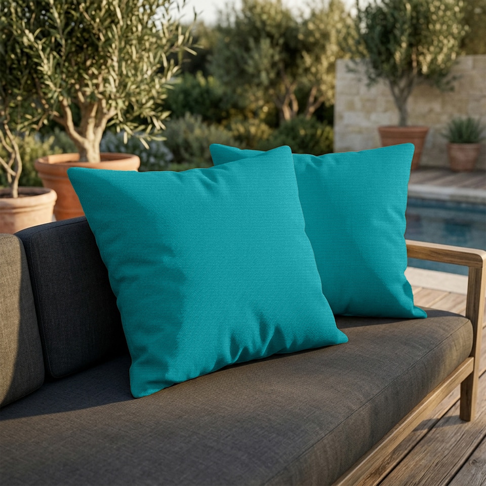 image 1 of Covers&All Sunbrella Throw Pillows Pack Of 4, Square 18 x 18, Canvas Aruba