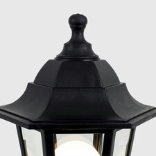 ValueLights Mayfair Bollard 4 Pack Black Outdoor Bollard Light Black