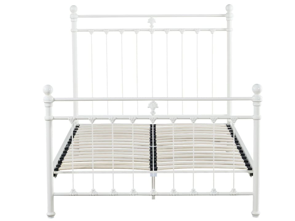 image 1 of Snuggle Beds Aria Classic Cream Metal Bed Frame - Small Double | Cream | Small Double