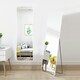 image 2 of Living and Home Modern Rectangular Metal Floor Mirror