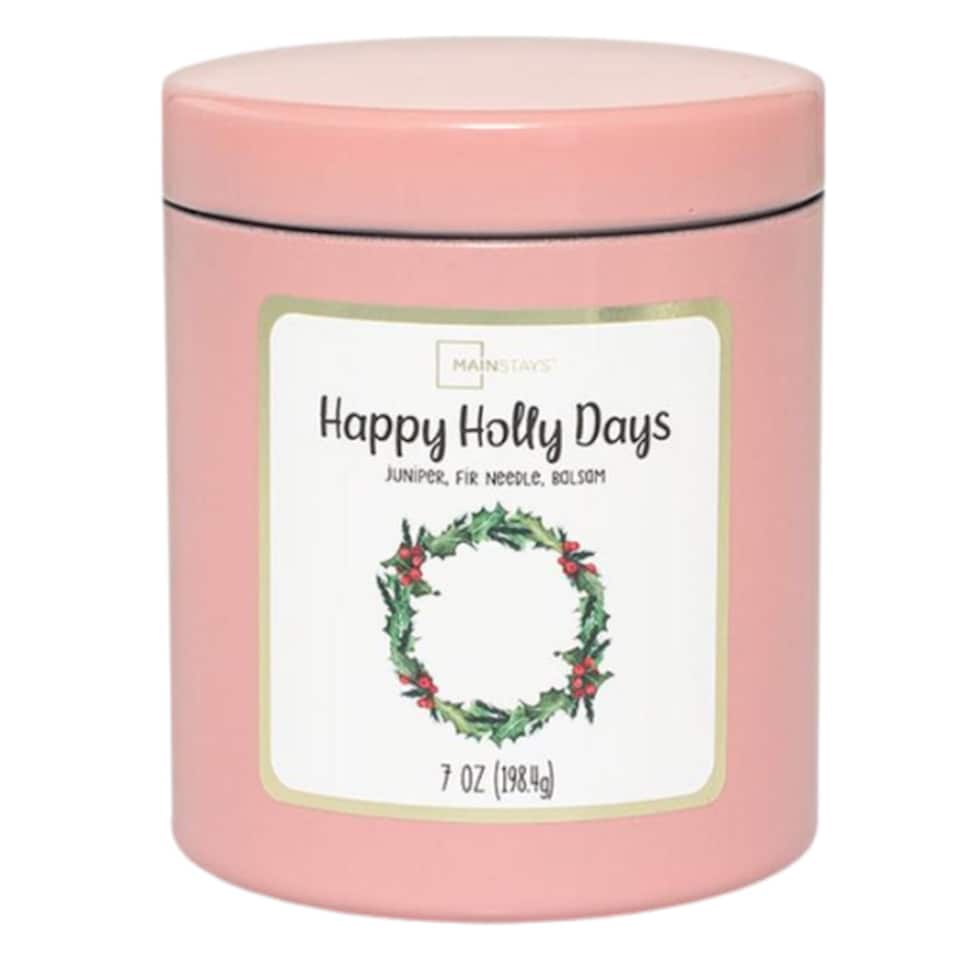 image 1 of Mainstays Happy Holly Days Scented Candle 7oz (198.4g)