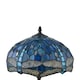 image 5 of Set of 2 Beaumont - Tiffany Dragonfly Coloured Glass 47cm Table Lamps